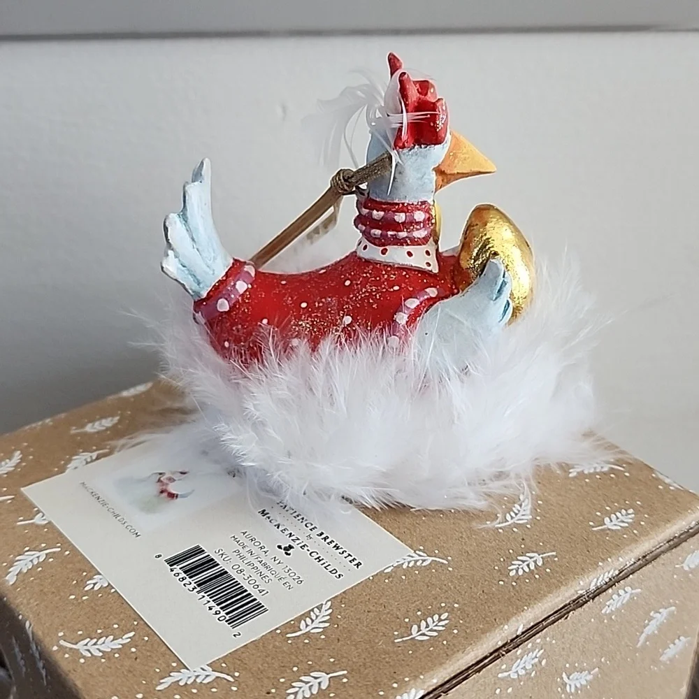 Patience Brewster 12 Days Goose A-Laying Mini Ornament